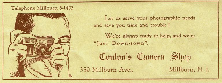          Conlon's Camera Shop Advertisement, 1939 picture number 1
   