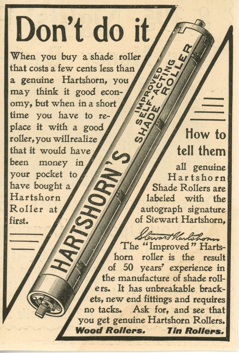          Hartshorn: Shade Roller Advertisement, c. 1899 picture number 1
   