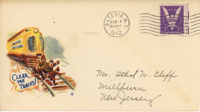          Cliff: Athol W.Cliff Envelope, 1943 picture number 1
   