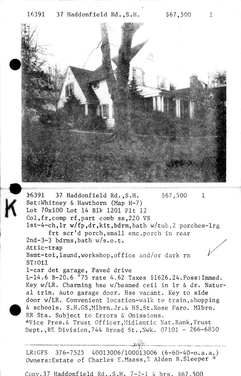          37 HADDONFIELD ROAD picture number 1
   