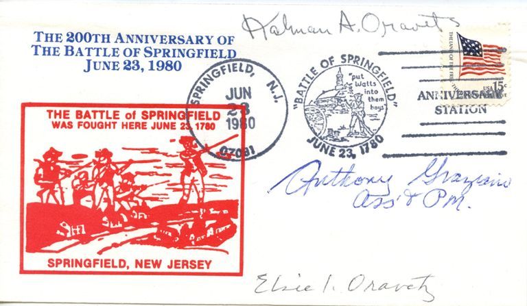          Battle of Springfield: Bicentennial of the Battle of Springfield First Day Cover, 1980 picture number 1
   