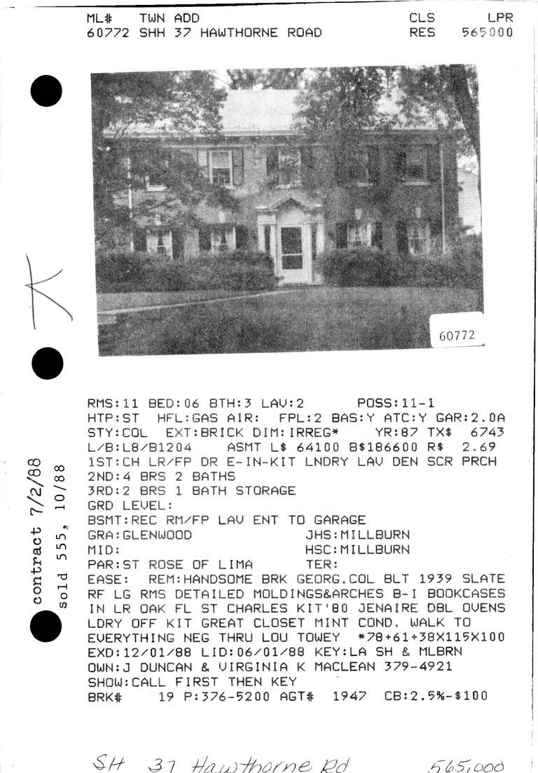          37 HAWTHORNE ROAD picture number 1
   