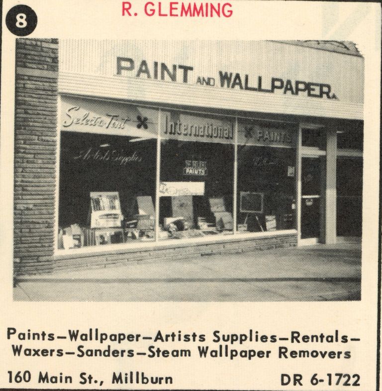          Glemming Paint Store, 160 Main Street, 1955 picture number 1
   