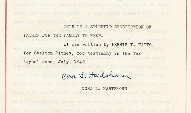          Hartshorn: Stewart Hartshorn Memoir by Ferris T. Watts, 1942 picture number 1
   