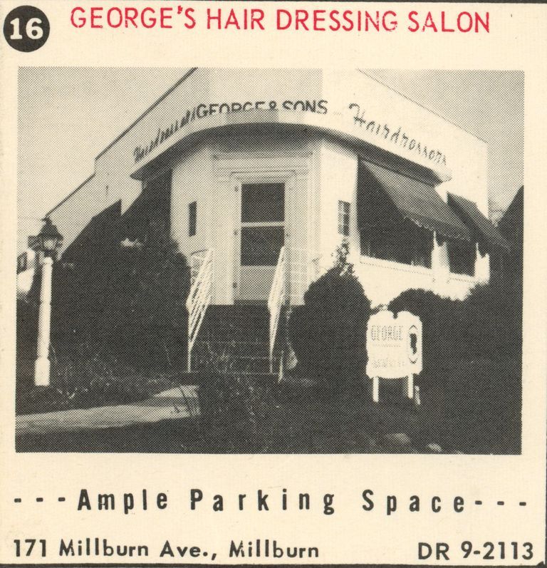          George's Hair Dressing Salon, 171 Millburn Avenue, 1955 picture number 1
   