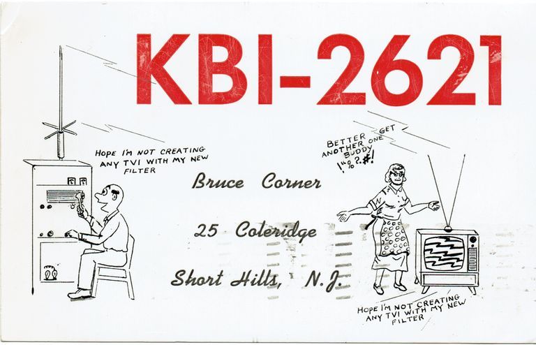          Radio: Bruce Corner KBI-2621 Ham Radio Postcard, 1953 picture number 1
   