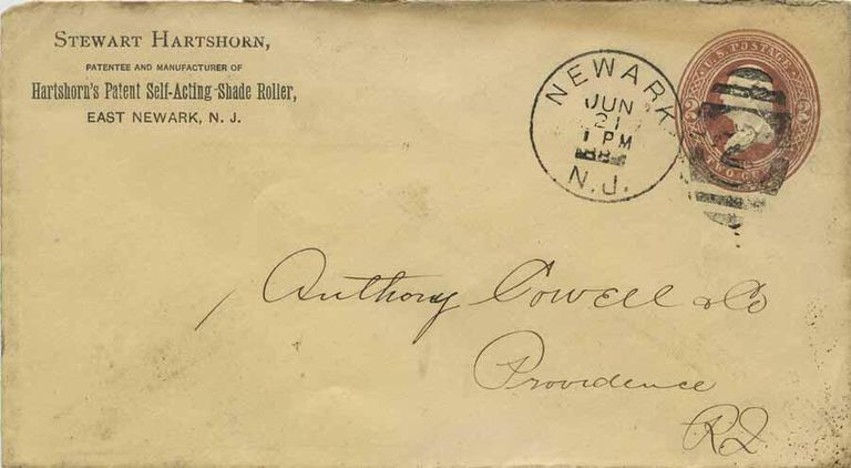          Hartshorn: Stewart Hartshorn Co to Anthony Powell Cancelled Envelope picture number 1
   