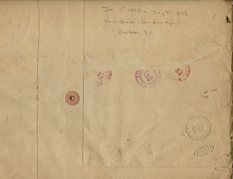          Hartshorn: Charleston, South Carolina Genealogical Research (1805-1806) picture number 1
   