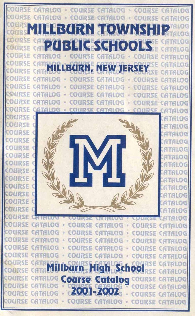          Millburn High School 2001 course catalog picture number 1
   