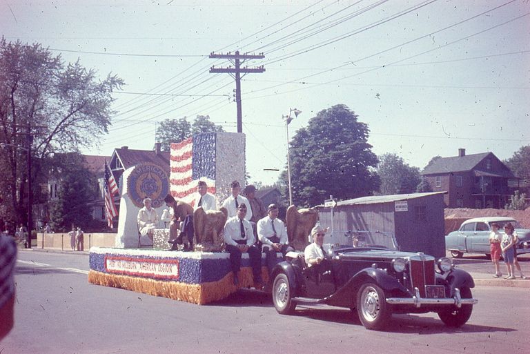          Centennial Parade: American Legion Post 140 Float, 1957 picture number 1
   