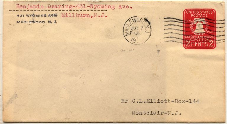          Benjamin Dearing Envelope picture number 1
   