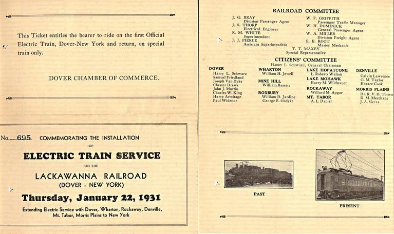          Electric Train Service Ticket 1931 picture number 1
   