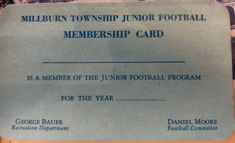          Junior Football Membership Card from 1967 picture number 1
   