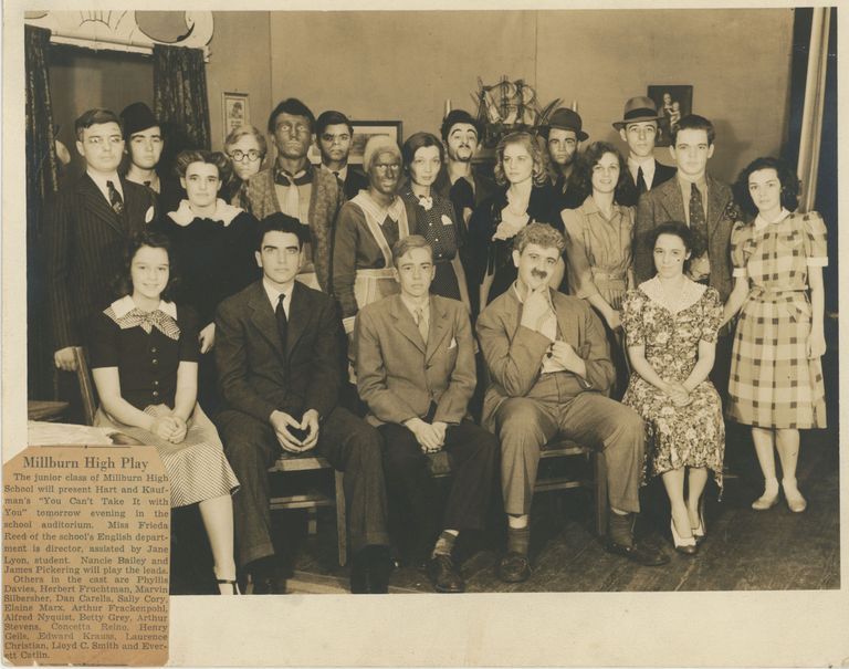          Millburn High School: You Can't Take It With You Cast, 1940 picture number 1
   
