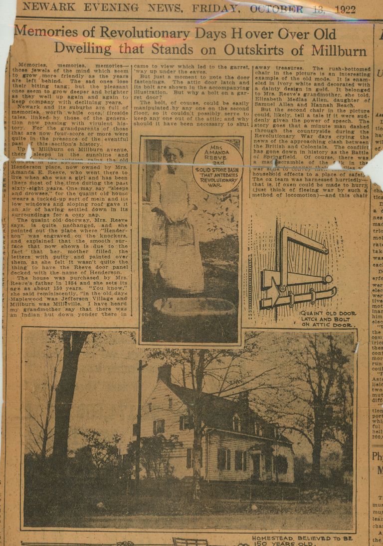          Hessian House: 155 Millburn Avenue Article, 1922 picture number 1
   