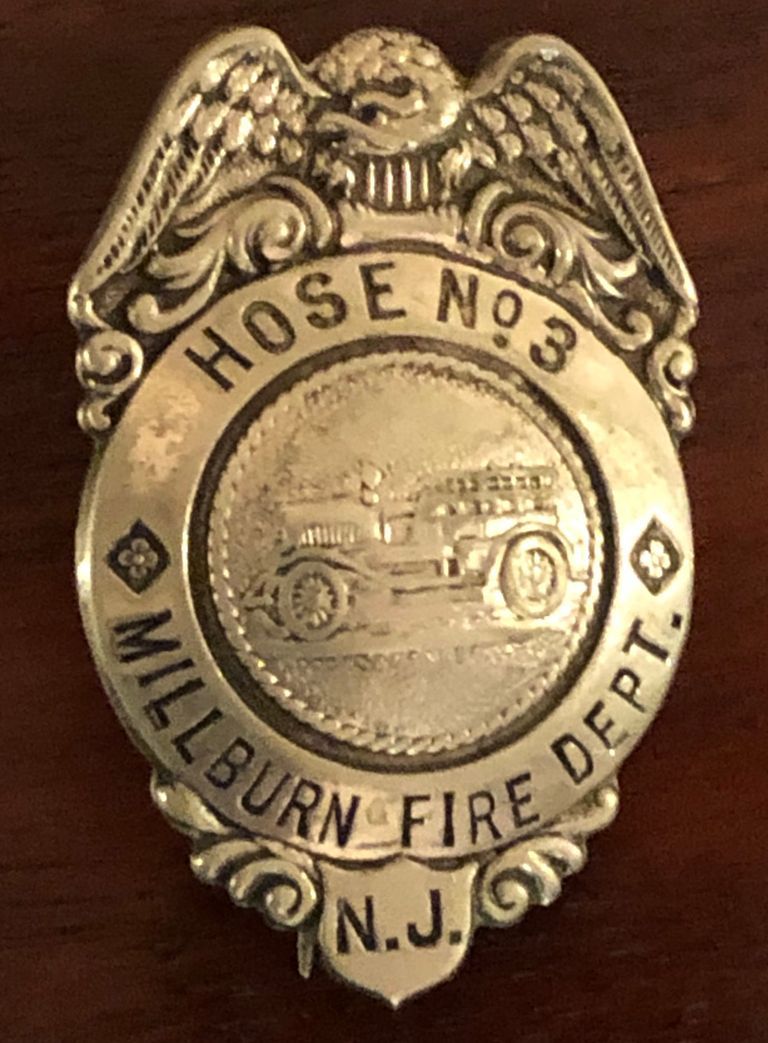          Fire Department: Millburn Fire Department Hose No. 3 Badge picture number 1
   