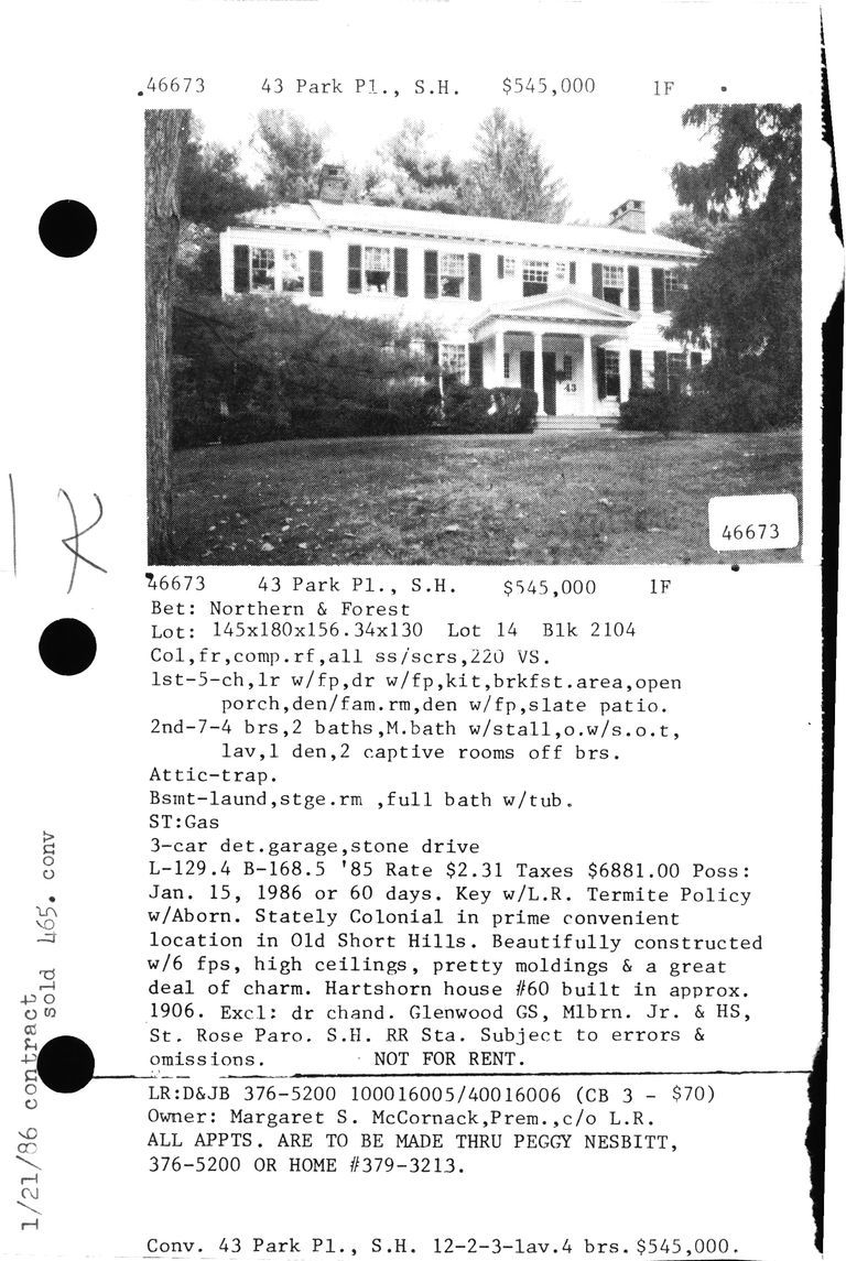          43 PARK PLACE picture number 1
   