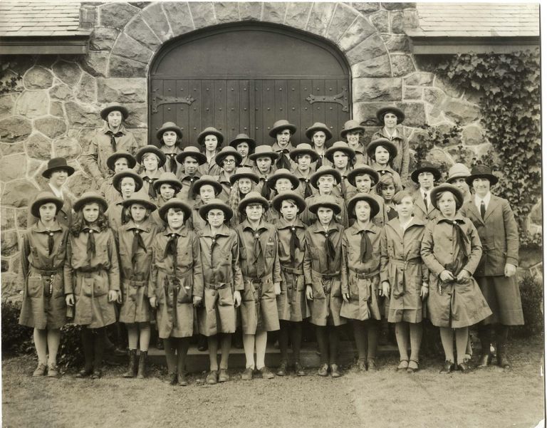          Scouts: Girl Scouts at Christ Church, c.1928-9 picture number 1
   