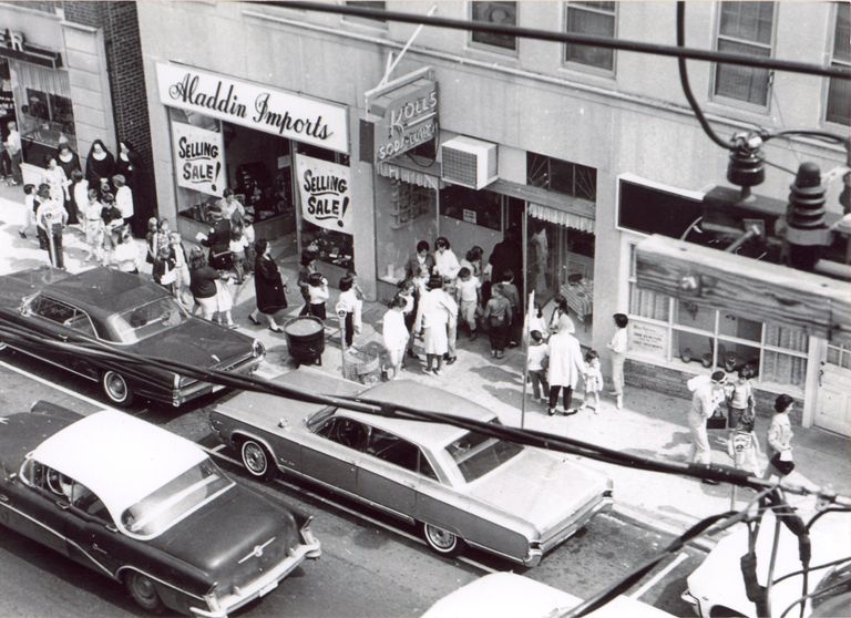          Millburn Avenue: Aladdin Imports and Kolls Luncheonette, c. 1966 picture number 1
   