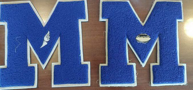          Millburn High School: Track and Football Varsity Letter Patches picture number 1
   