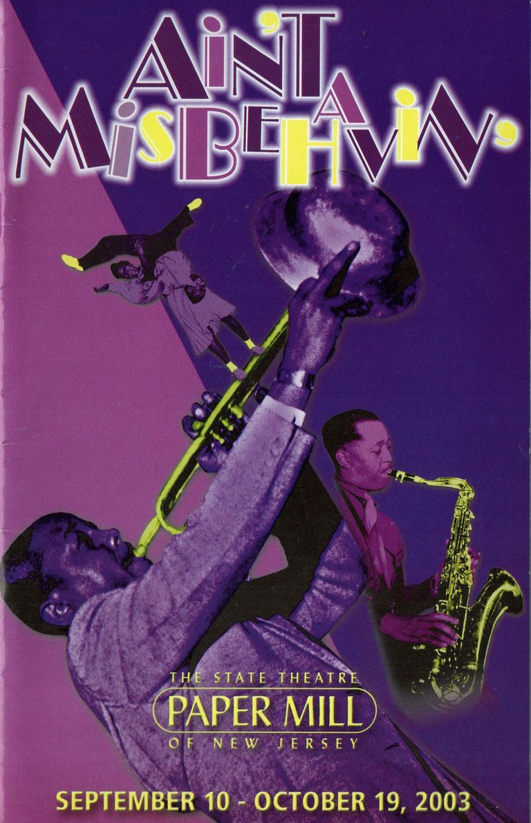          Paper Mill Playhouse Program: Ain't Misbehavin, 2003 picture number 1
   