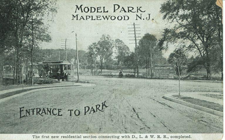          First New residential Section connecting with Delaware, Lackawanna & Western Railroad Completed; Postally unused
   