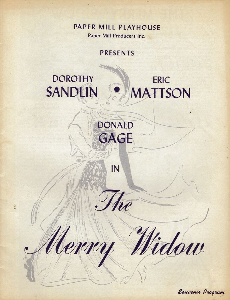          Paper Mill Playhouse Program: The Merry Widow, 1944 picture number 1
   