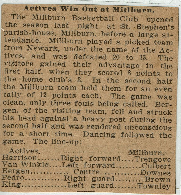          Flanagan: Millburn Basketball Club, c. 1900-1915 picture number 1
   