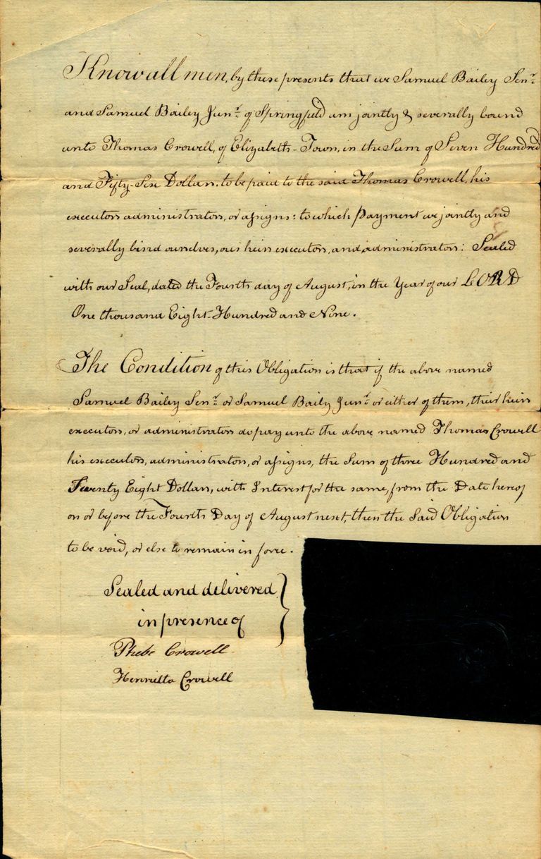         Bailey: Samuel Bailey Letter, 1809 picture number 1
   