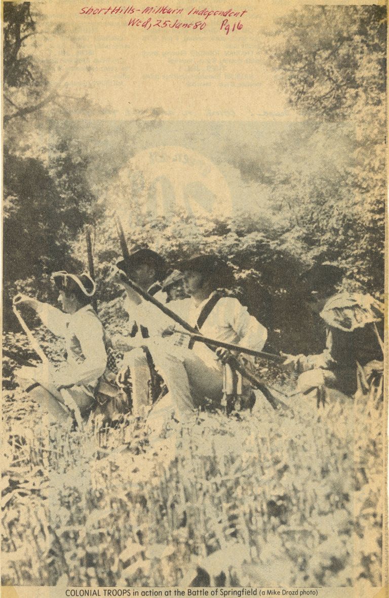          Battle of Springfield: Colonial Troops at Battle of Springfield Re-enactment, 1980 picture number 1
   