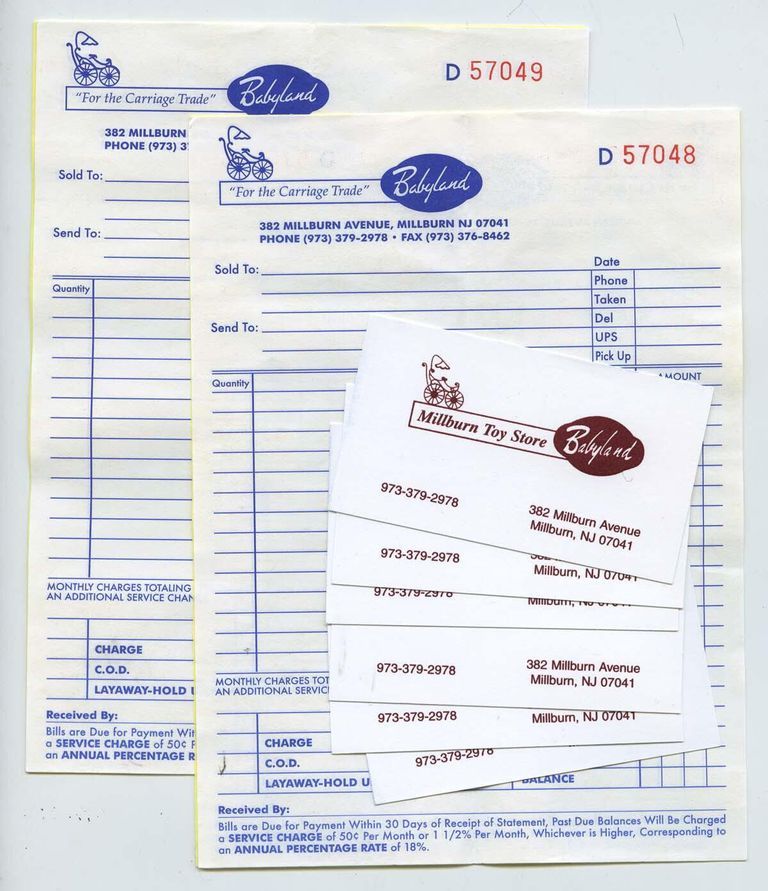          Babyland: Invoices and Business Cards picture number 1
   