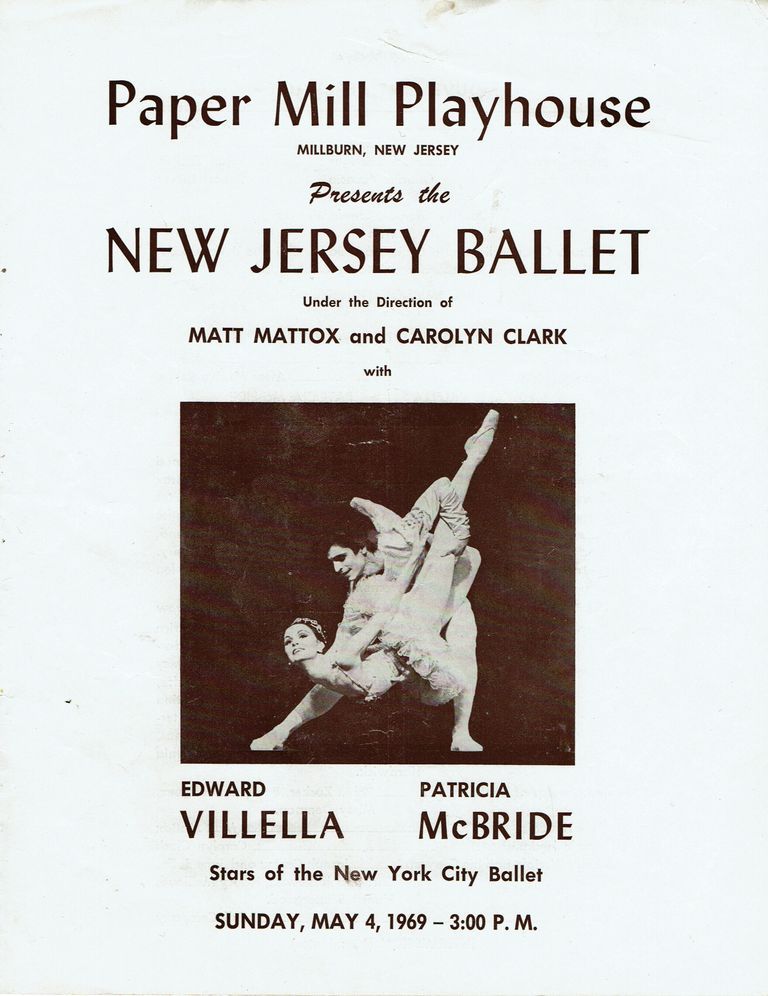          New Jersey Ballet Program with Patricia McBride and Edward Villella, 1969 picture number 1
   