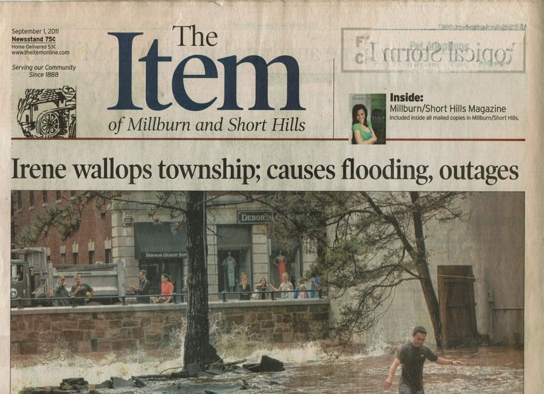          Hurricane: Hurricane Irene Flood, The Item of Millburn & Short Hills, 2011 picture number 1
   