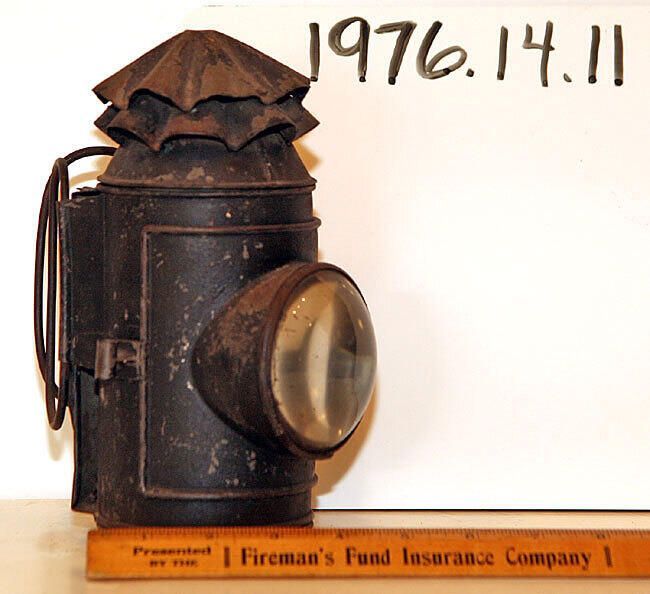          Kahn: Black Painted Metal Railroad 