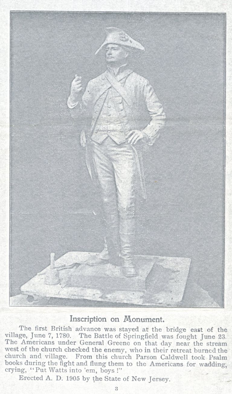          Battle of Springfield: Monument of Nathanael Greene, 1905 picture number 1
   