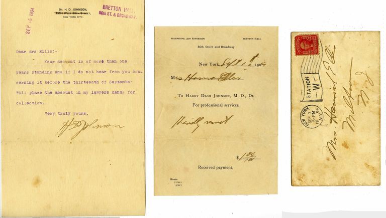          Ellis: Hannah Ellis Overdue Bill from Dr.Johnson,1904 picture number 1
   