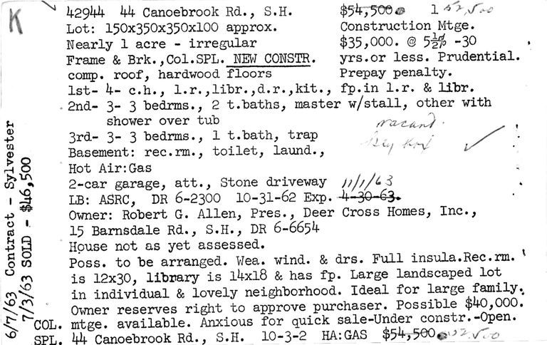          44 CANOE BROOK ROAD picture number 1
   