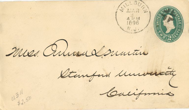          Martin: Envelope Addressed to Anna L. Martin, 1896 picture number 1
   