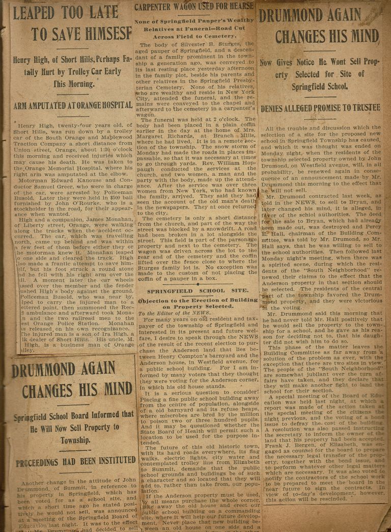          Flanagan Scrapbook: Springfield School Board, Trolley Accident, Page 27 picture number 1
   