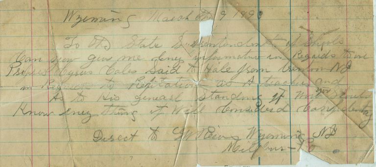          Reeve: George W. Reeve Letter to NJ Superintendent of Schools, 1898 picture number 1
   