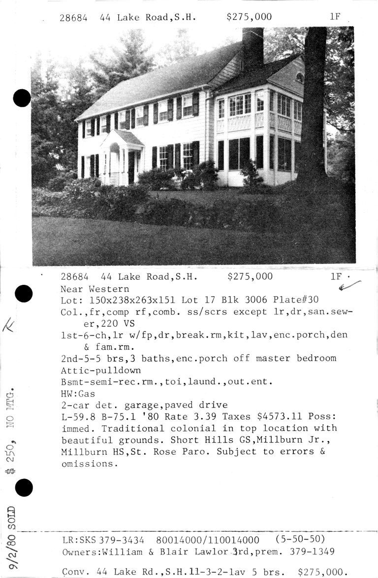          44 LAKE ROAD picture number 1
   