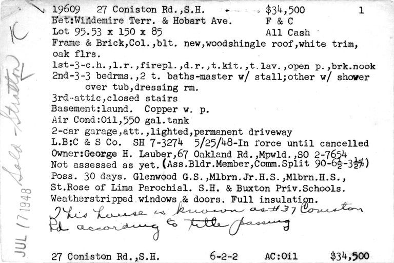          27 CONISTON ROAD picture number 1
   