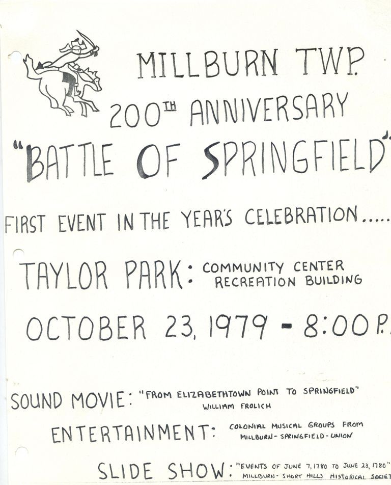          Battle of Springfield: Bicentennial Celebration Flyer, 1980 picture number 1
   