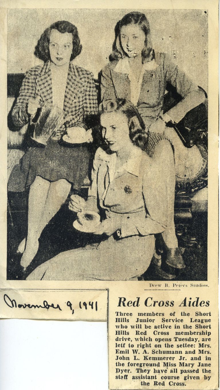          Red Cross: Newspaper snippet featuring Red Cross Aides picture number 1
   