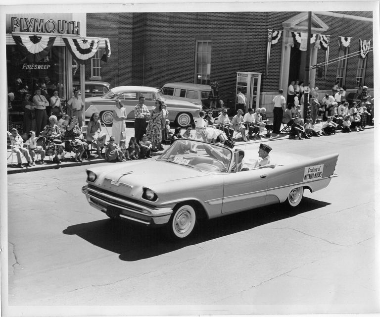          Centennial Parade: Charles Whiteford in De Soto from Millburn Motors, 1957 picture number 1
   