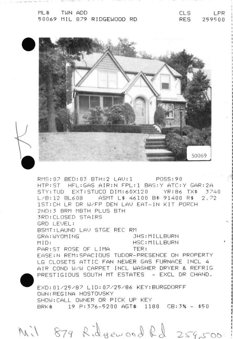          879 Ridgewood Road, Millburn picture number 1
   