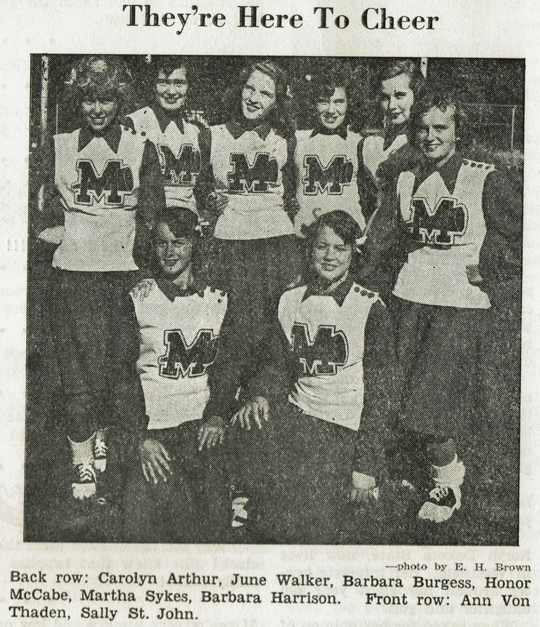          Millburn High School Cheerleaders, 1949 picture number 1
   