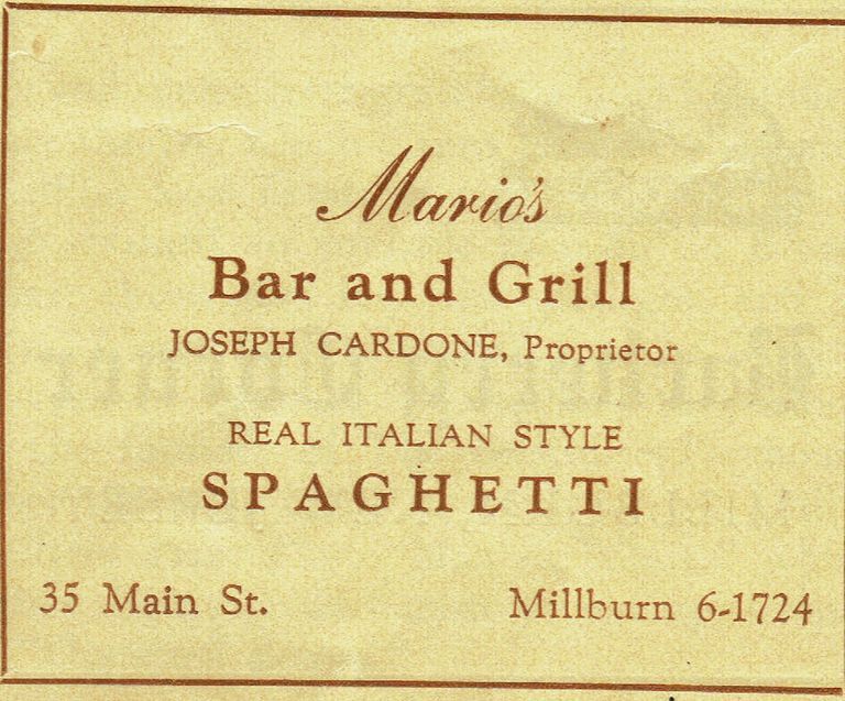          Mario's Bar and Grill Advertisement, 1939 picture number 1
   