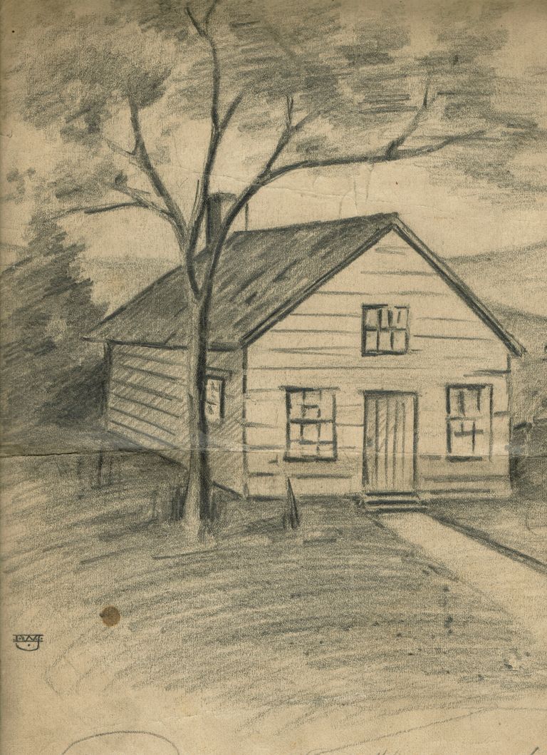          First Sunday School in New Jersey, 1907 Sketch picture number 1
   