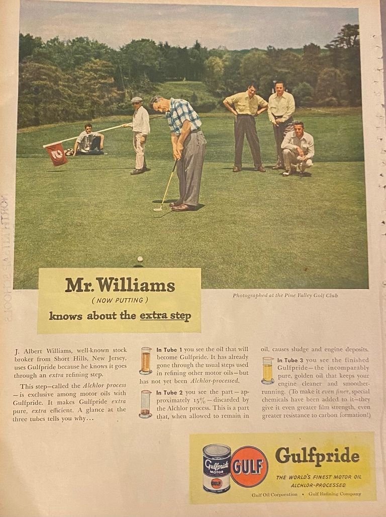          J. Albert Williams: Magazine Advertisement for Gulfpride picture number 1
   